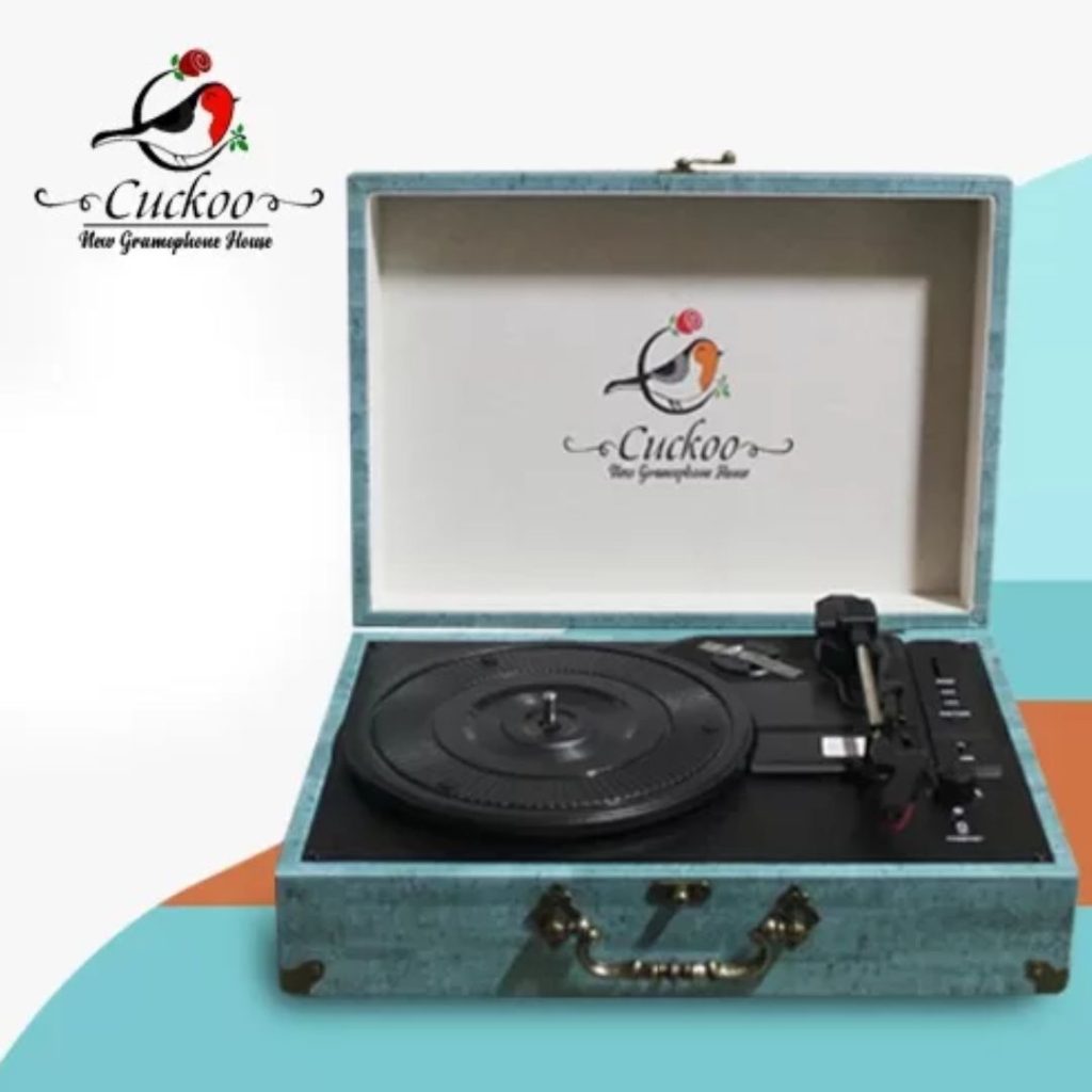 Cuckoo Blue Vinyl Record Player