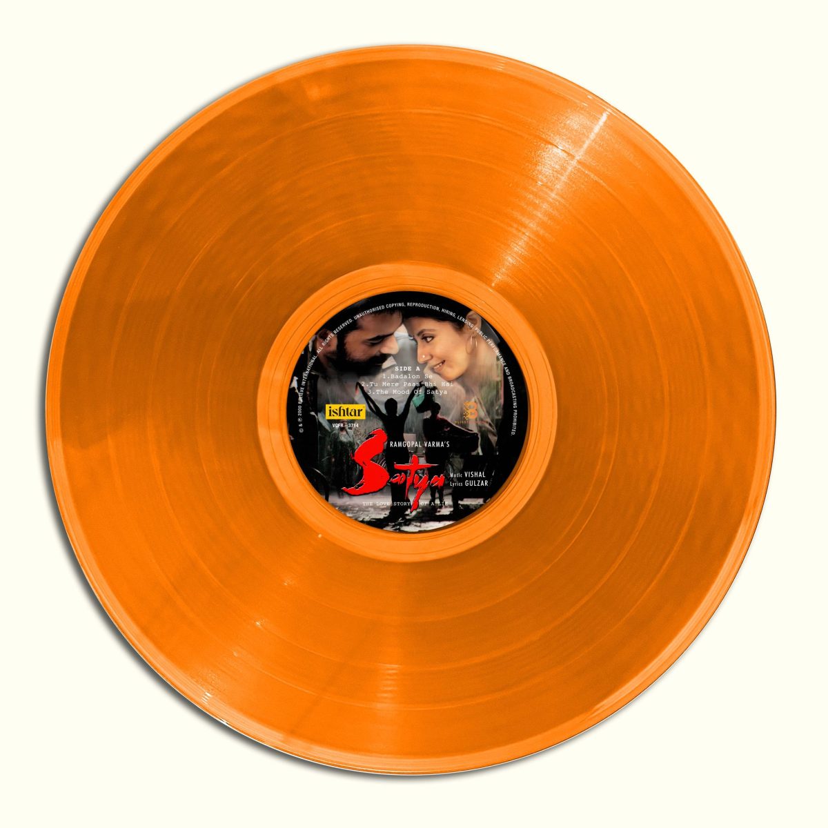 Satya - VCFR 3714N - Orange Coloured - New Released LP Hindi Vinyl - Image 3
