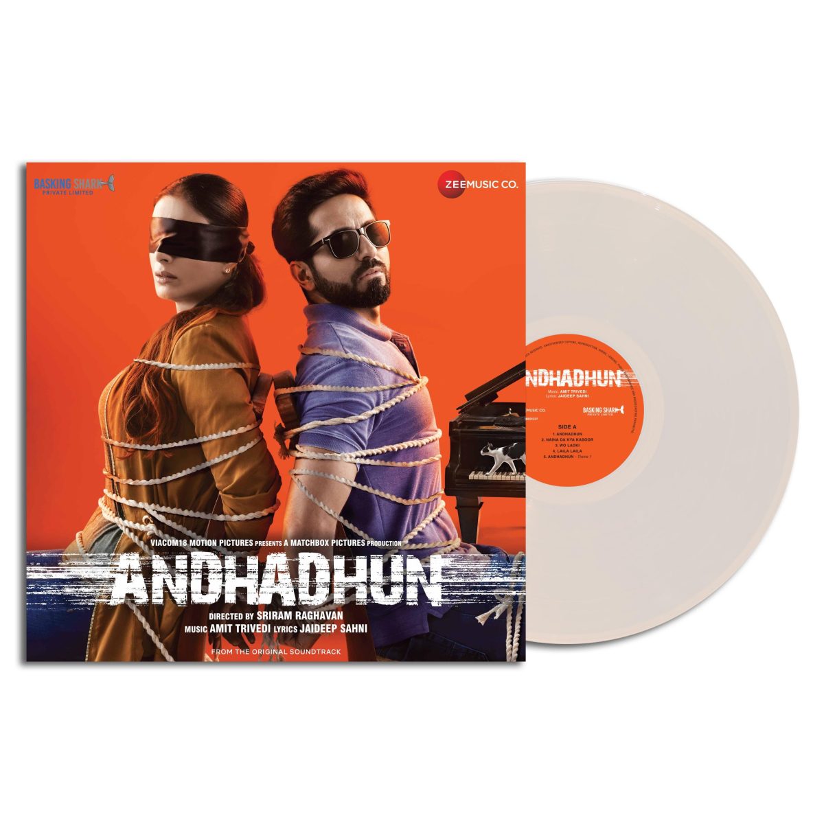 Andhadhun - ZMC 01237 - White Coloured - New Released LP Hindi Vinyl - Image 3