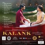 Kalank - VS34ZEE0028 - CBF - New Release Hindi LP Vinyl Record - Image 2