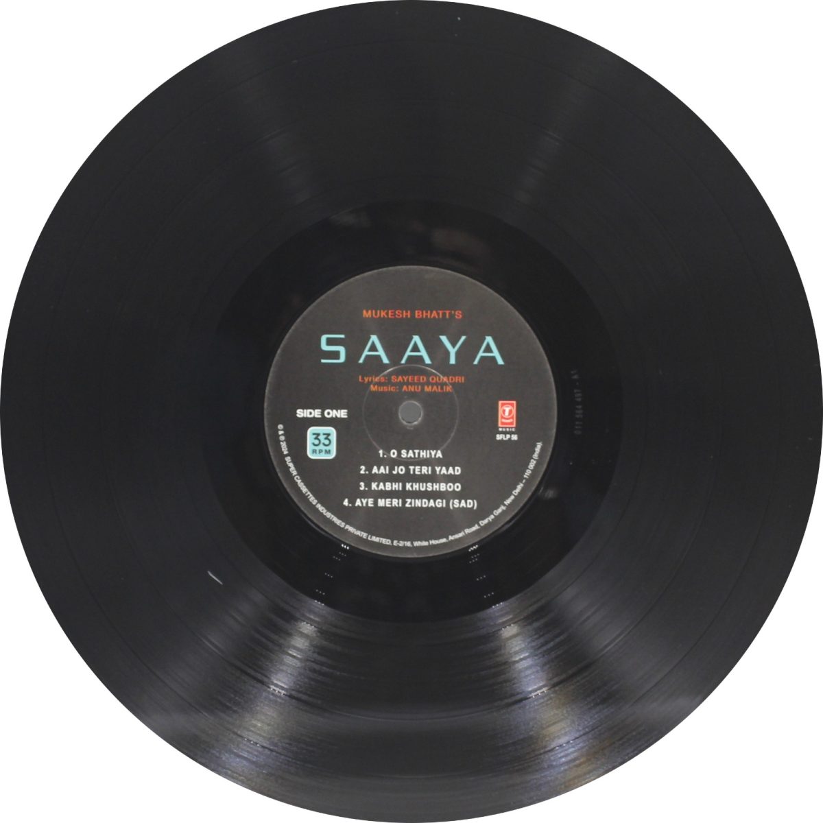 Saaya - SFLP 56 - New Release Hindi LP Vinyl Record - Image 4