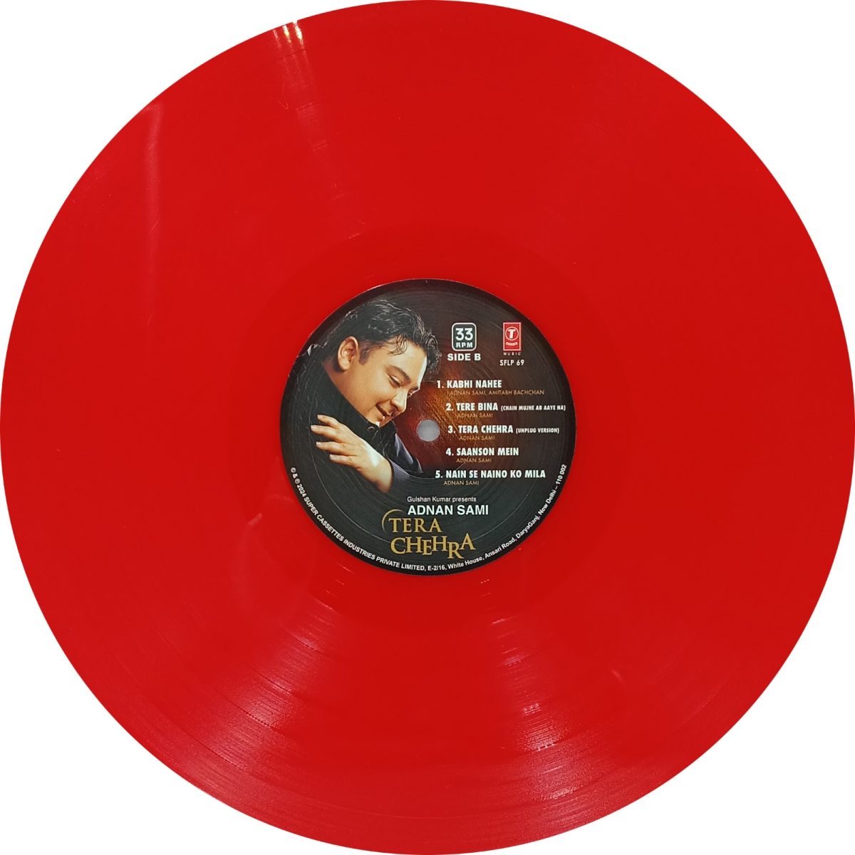 Adnan Sami - Tera Chehra - SFLP 69 - Record Colour - Red - CBF - New Released LP Vinyl Record - Image 4