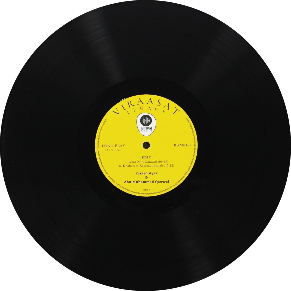 Fareed Ayaz - Viraasat – The Best of - Vol.1 - BGM0421 - New Release Hindi - 2LP Set - Image 9