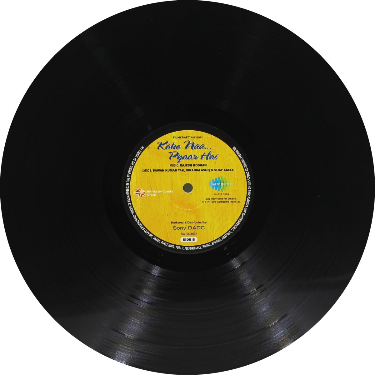 Kaho Naa... Pyaar Hai - S6710S00032 - New Release Hindi LP Vinyl Record - Image 3