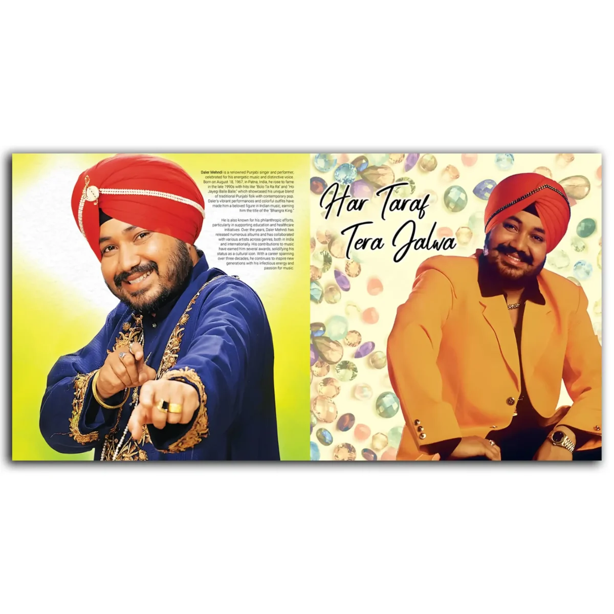 Best of Daler Mehndi Vol. 1&2 - VS34SONY0048 - 2LP Set - New Release LP Vinyl Record - Image 3