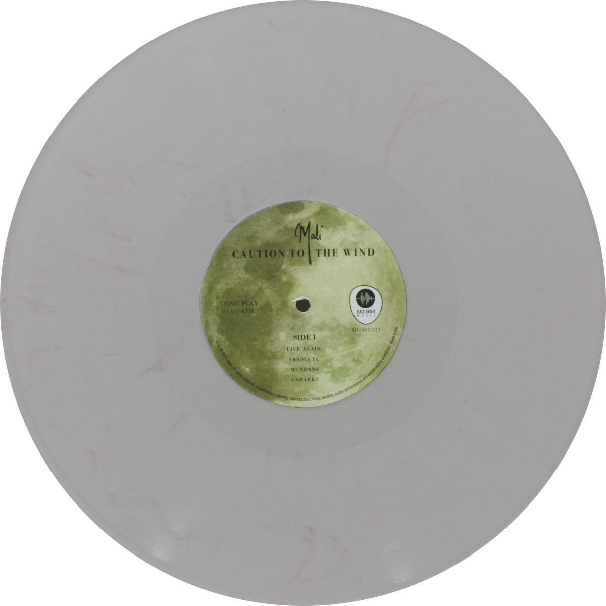 Mali - Caution To The Wind - BGM0321 - White Coloured - New Release Hindi LP Vinyl - Image 5