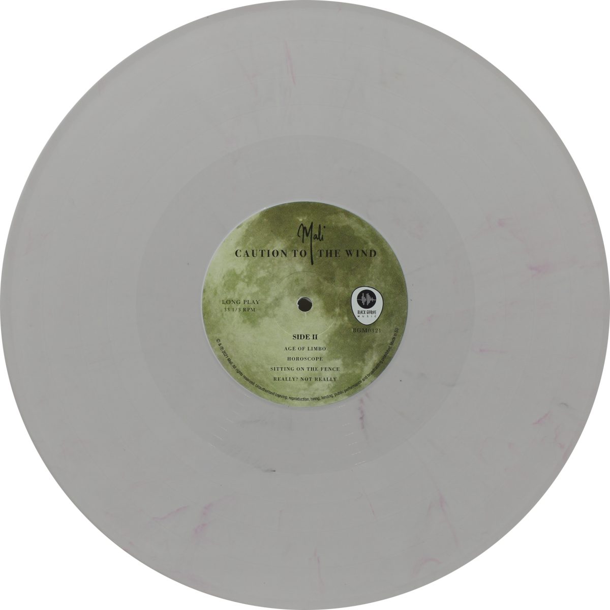 Mali - Caution To The Wind - BGM0321 - White Coloured - New Release Hindi LP Vinyl - Image 4