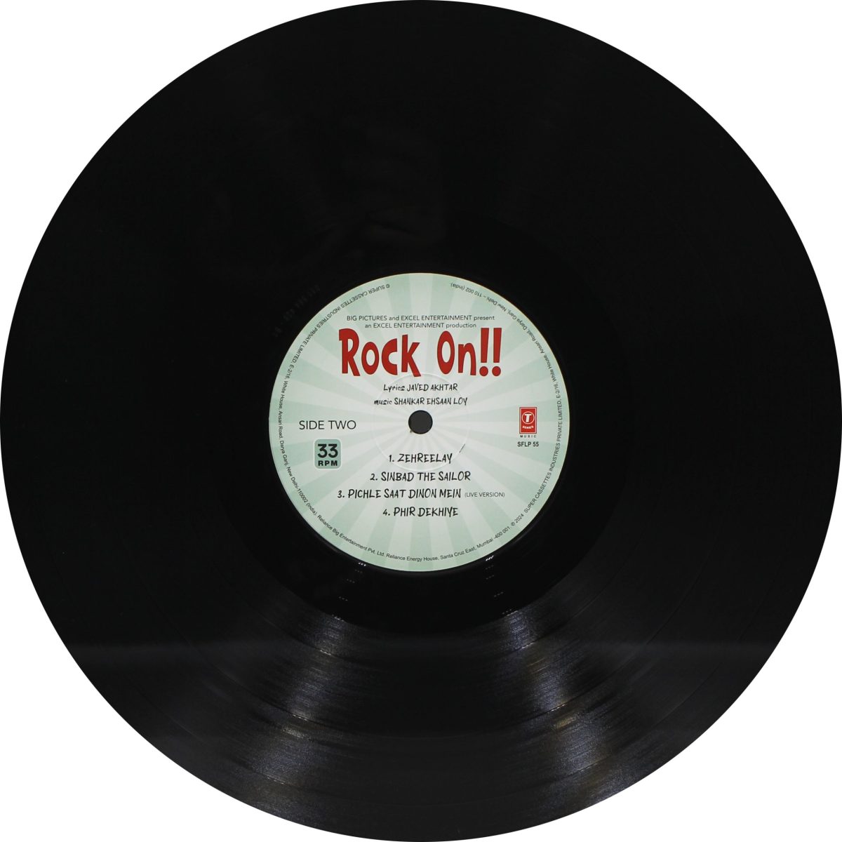 Rock On!! - SFLP 55 - New Release Hindi LP Vinyl Record - Image 3