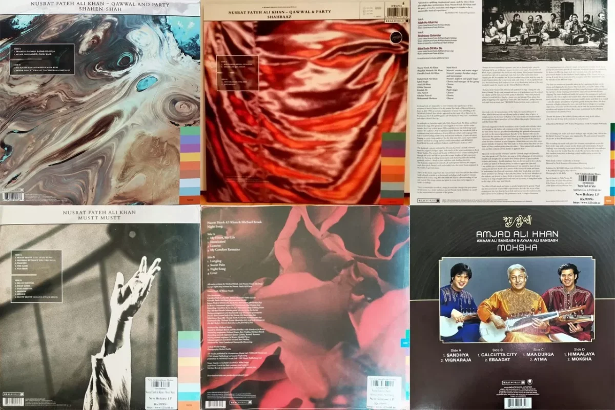 Nusrat Fateh Ali Khan + Amjad Ali Khan - Combo LP Set - Image 2