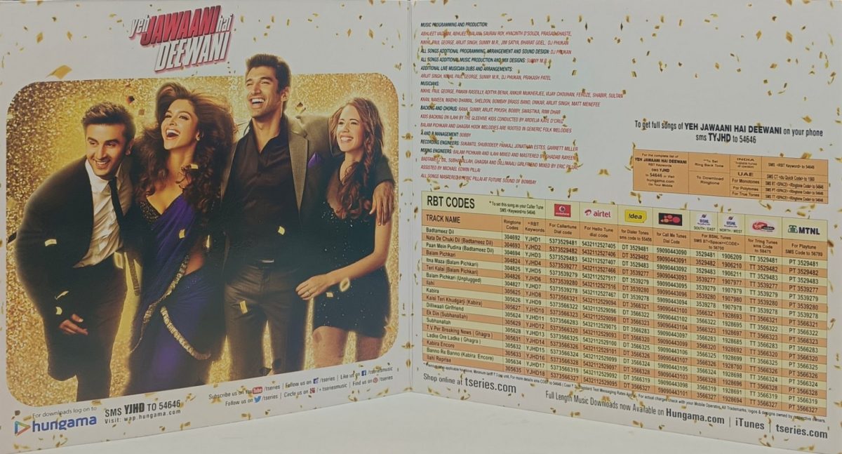 Yeh Jawaani Hai Deewani – 8903431200143  –  New Release Hindi LP Vinyl Record - Image 3