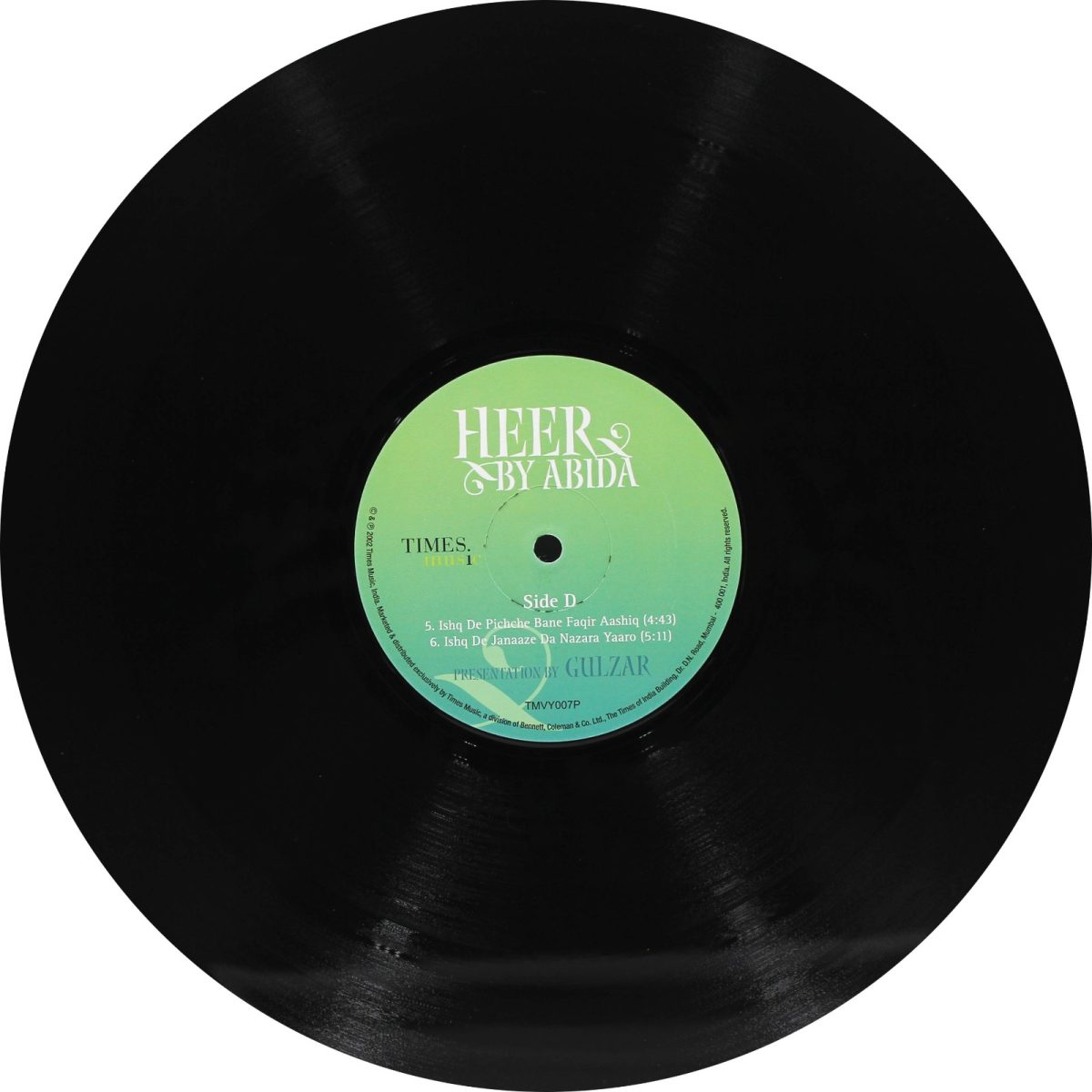 Abida – By Heer – Presentation by Gulzar – TMVY007P – New Release Hindi - 2LP Set - Image 8