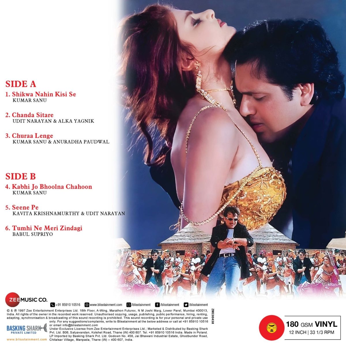 Naseeb - ZMC00438 - Orange Coloured - New Released LP Hindi Vinyl - Image 4