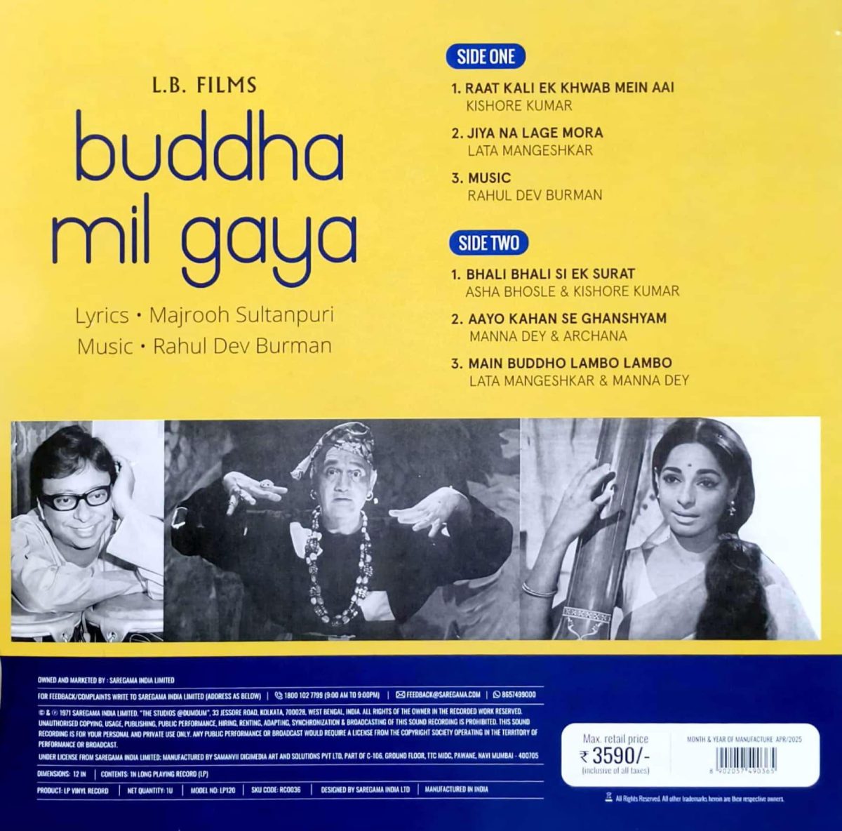 Buddha Mil Gaya - 8902057490365 - New Release Hindi LP Vinyl - Image 2