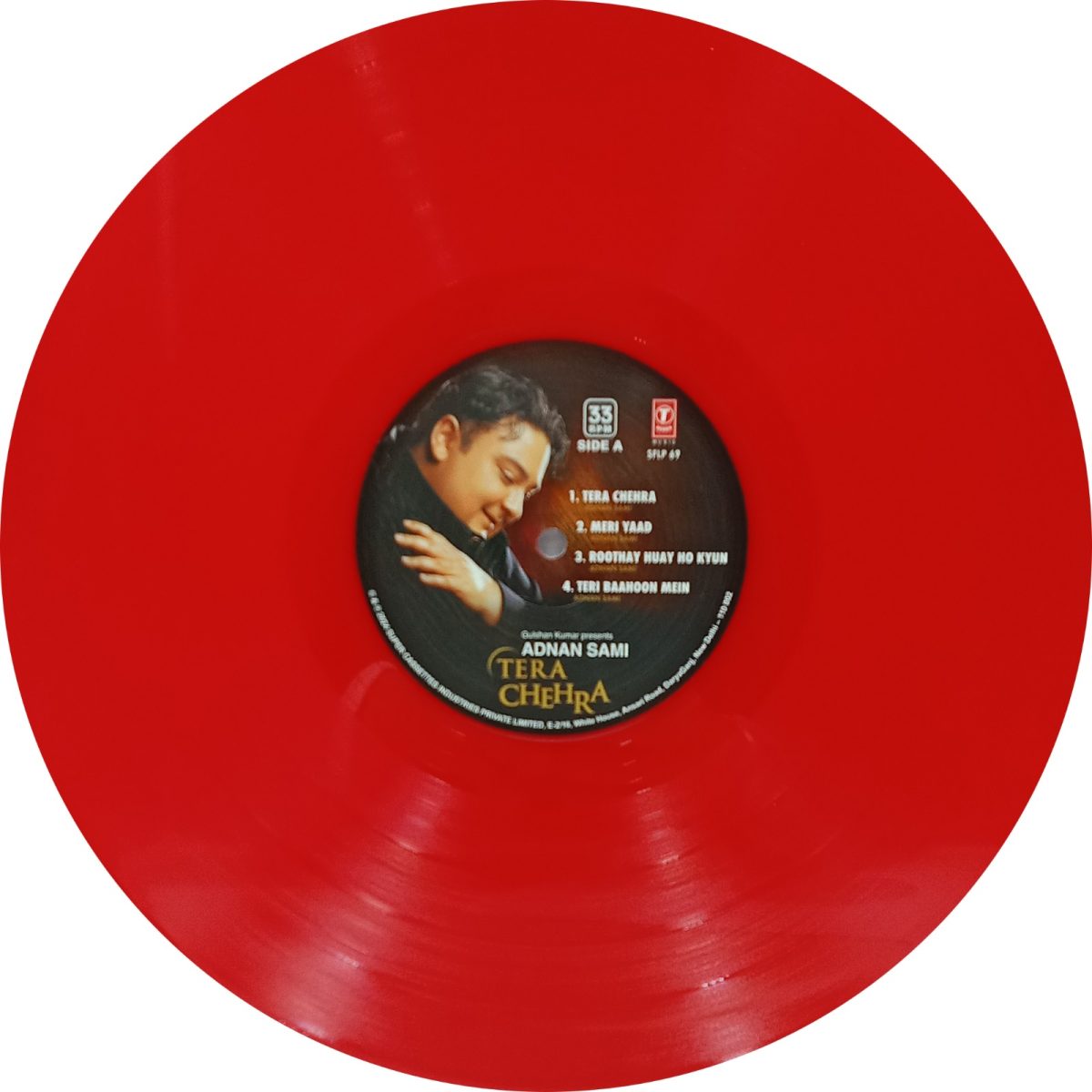 Adnan Sami - Tera Chehra - SFLP 69 - Record Colour - Red - CBF - New Released LP Vinyl Record - Image 5