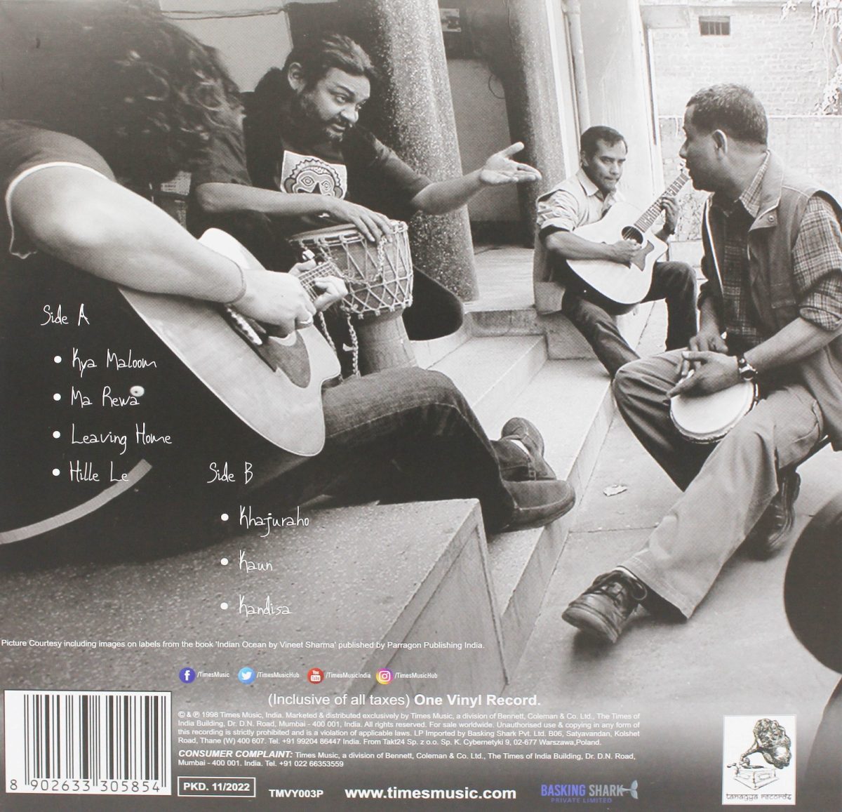 Indian Ocean Kandisa - TMVY003P - WC New Release Hindi LP Vinyl Record - Image 2