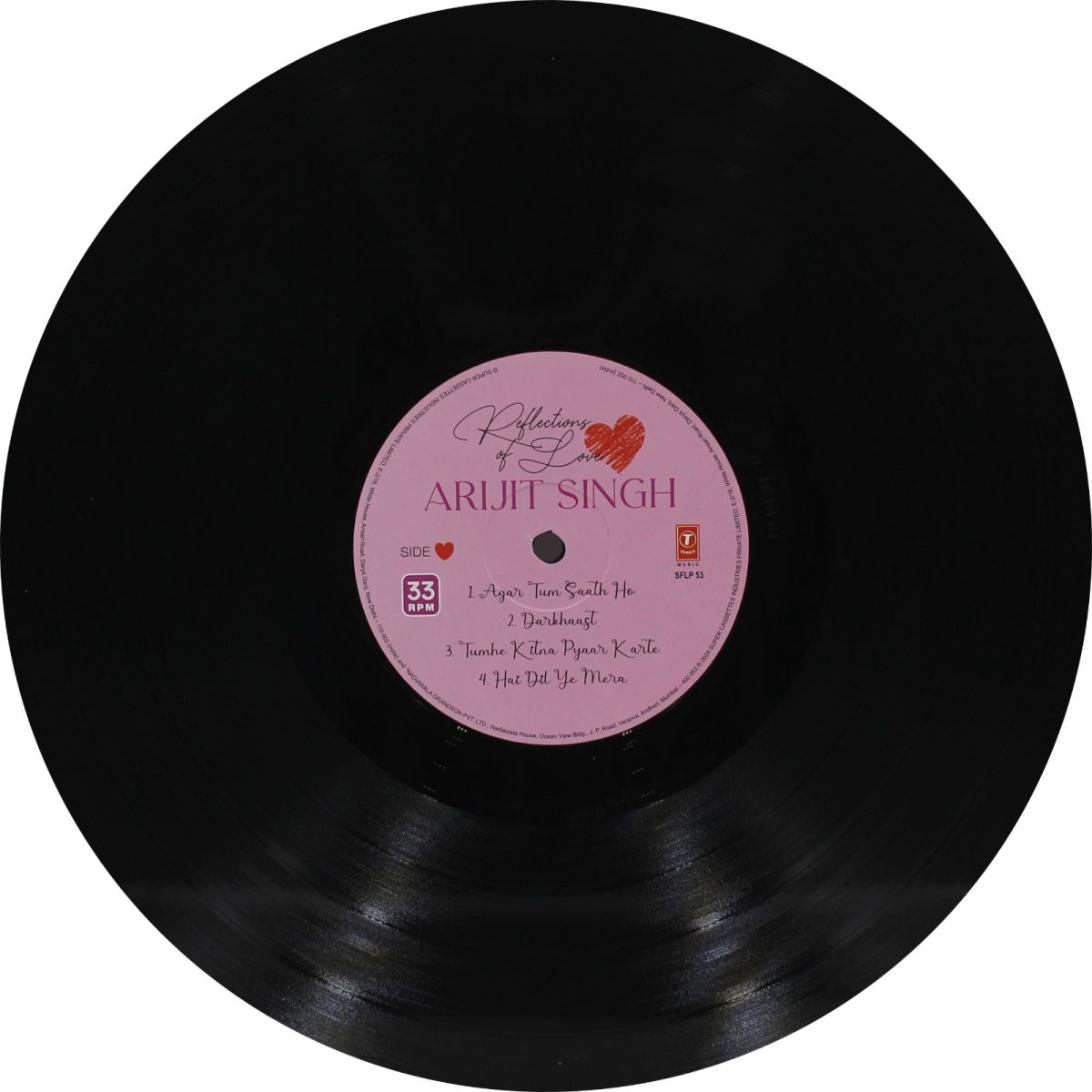 Arijit Singh - Reflection of Love – SFLP 53 - New Release Hindi LP Vinyl - Image 3