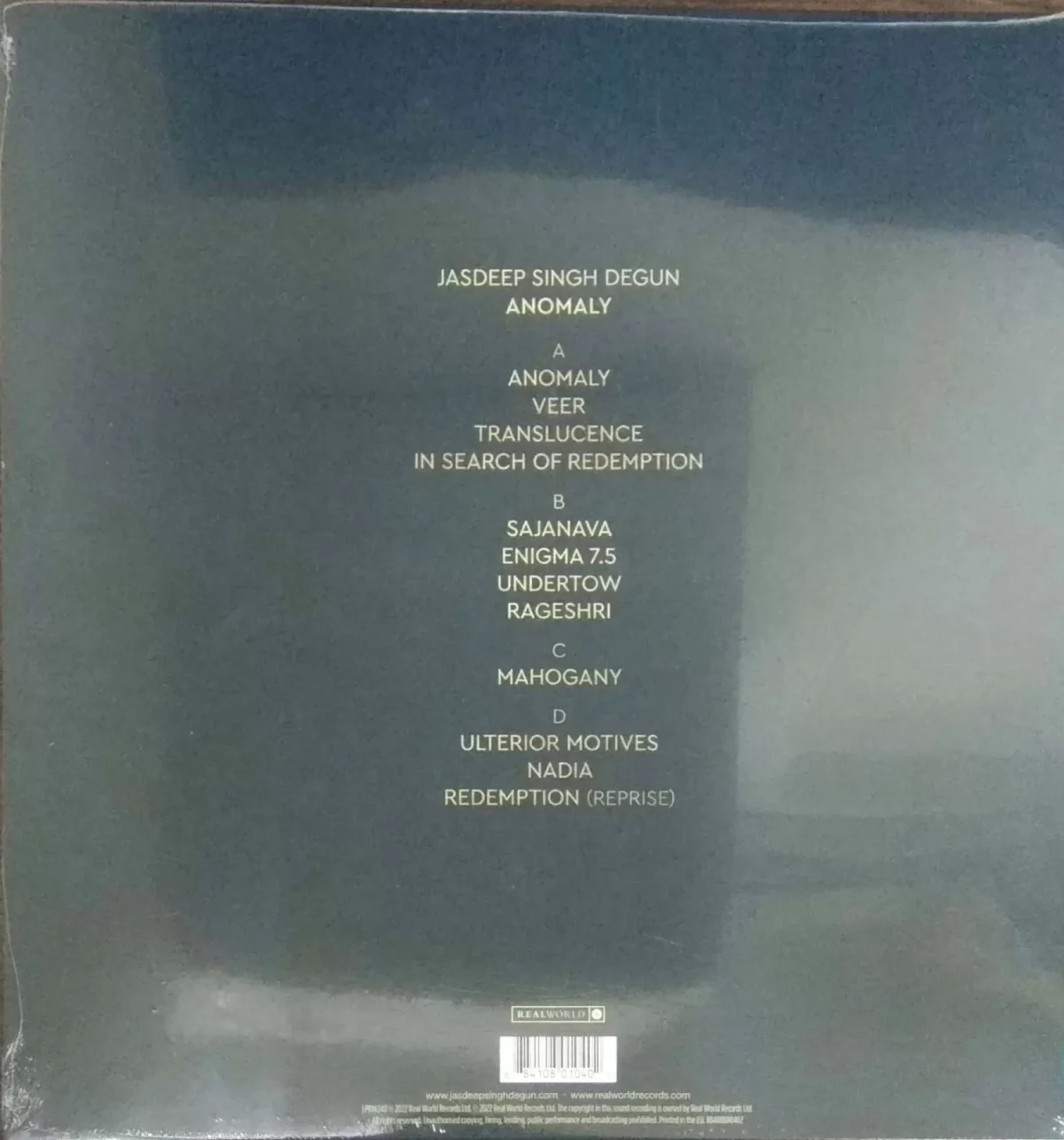 Jasdeep Singh Degun – Anomaly – LPRW240 – 2LP Set - Image 2