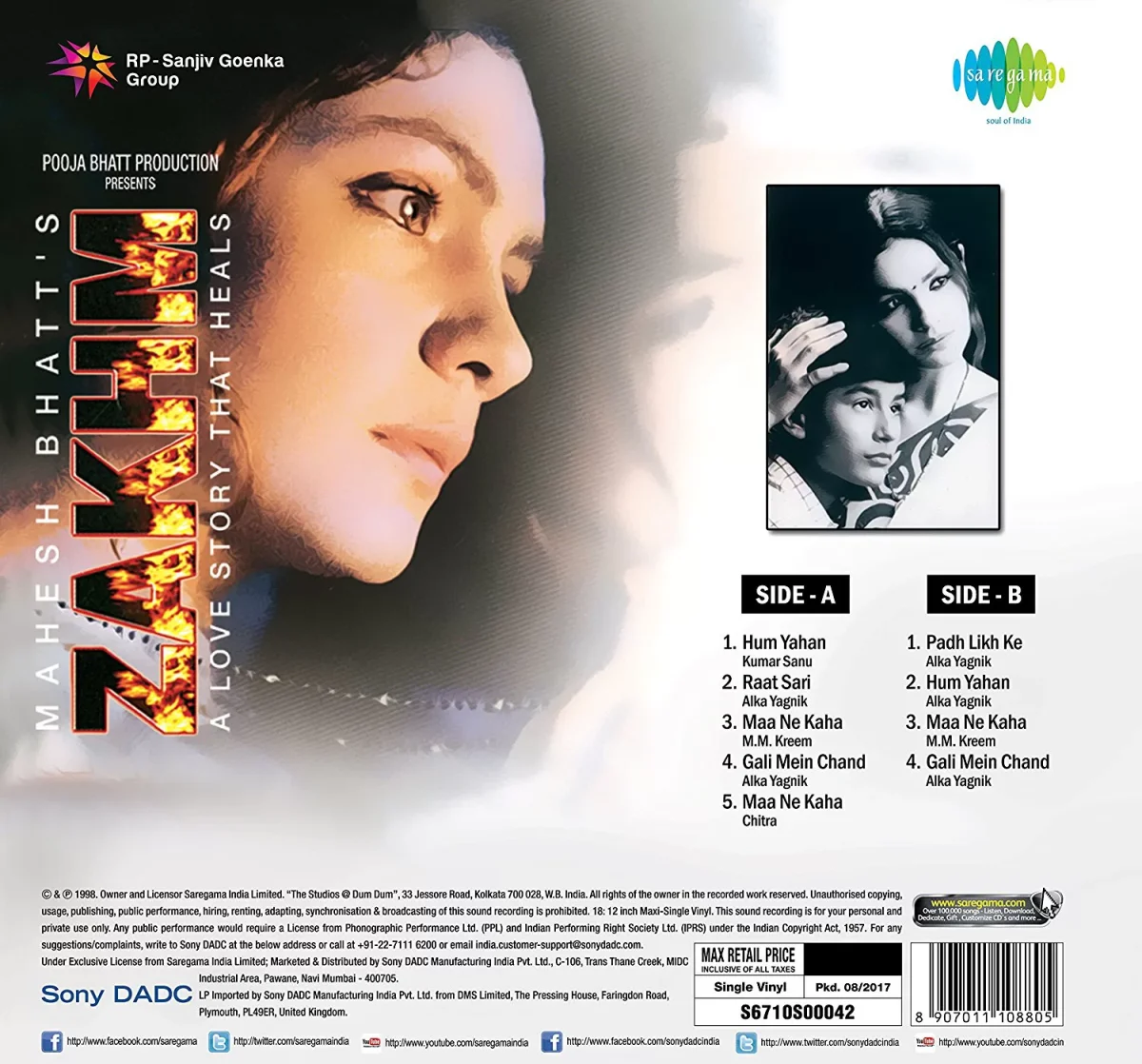 Zakhm - 8907011108805 - New Released LP Vinyl - Image 2